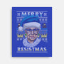 Merry Resistmas-none stretched canvas-CoD Designs