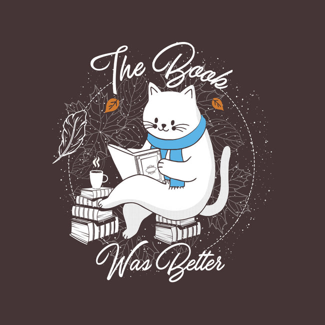 Cat Reader-mens basic tee-Liewrite