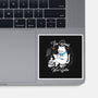 Cat Reader-none glossy sticker-Liewrite