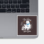 Cat Reader-none glossy sticker-Liewrite