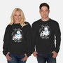 Cat Reader-unisex crew neck sweatshirt-Liewrite