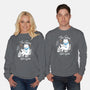 Cat Reader-unisex crew neck sweatshirt-Liewrite