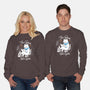 Cat Reader-unisex crew neck sweatshirt-Liewrite