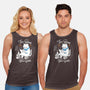 Cat Reader-unisex basic tank-Liewrite