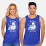 Cat Reader-unisex basic tank-Liewrite