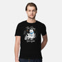 Cat Reader-mens premium tee-Liewrite