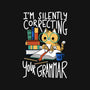 Grammar Cat-none stretched canvas-TaylorRoss1