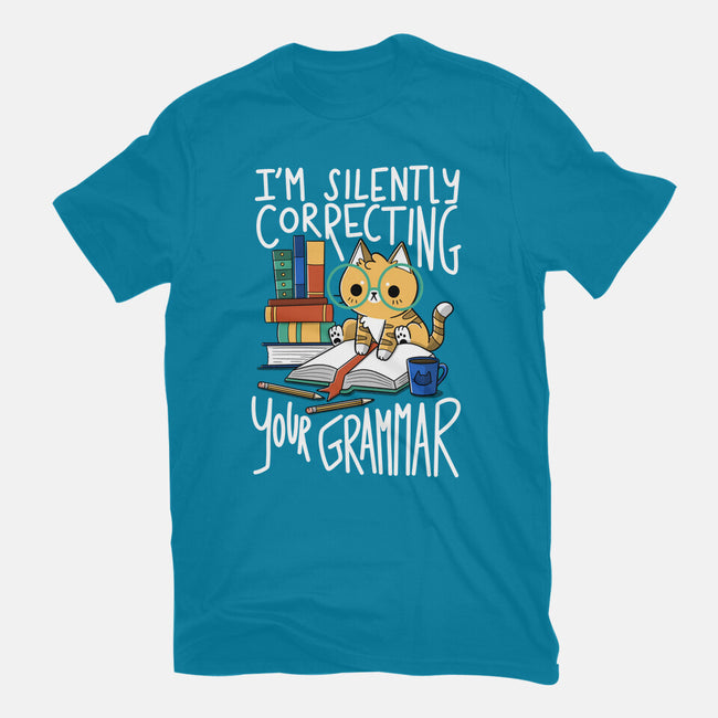 Grammar Cat-mens basic tee-TaylorRoss1