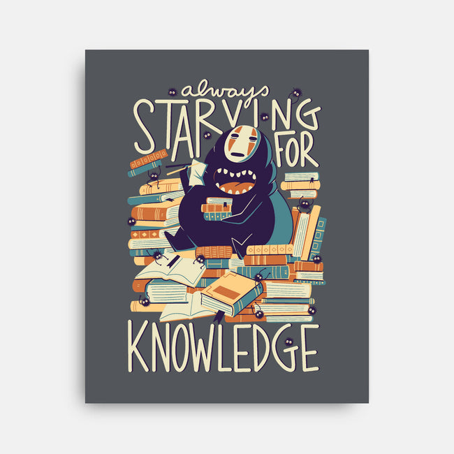 Book Eater-none stretched canvas-TaylorRoss1