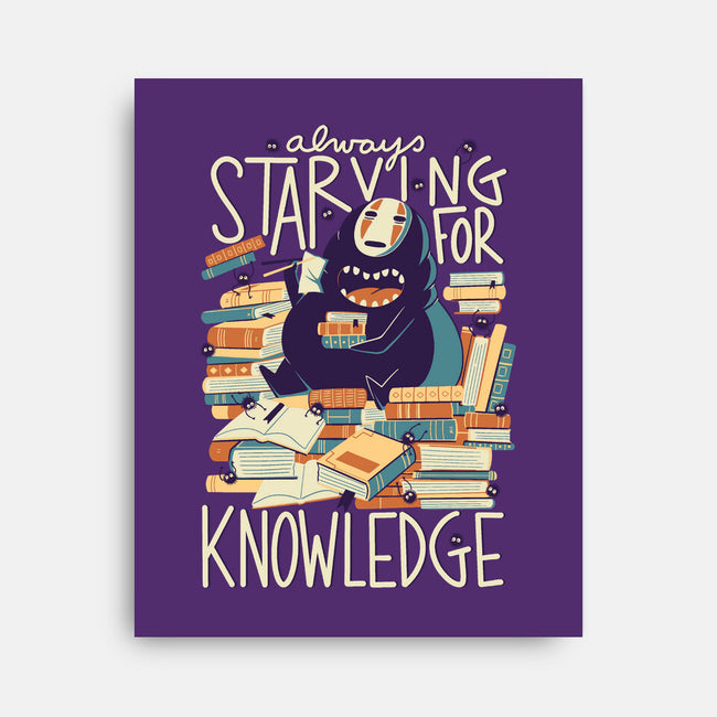Book Eater-none stretched canvas-TaylorRoss1