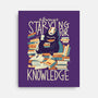 Book Eater-none stretched canvas-TaylorRoss1