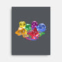 Melting Dice-none stretched canvas-zascanauta