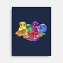 Melting Dice-none stretched canvas-zascanauta