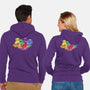 Melting Dice-unisex zip-up sweatshirt-zascanauta