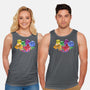 Melting Dice-unisex basic tank-zascanauta