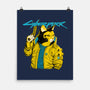 Cyberpurr-none matte poster-Hafaell