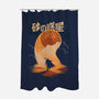 Japanese Dune-none polyester shower curtain-estudiofitas