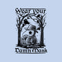 Wear Your Damn Mask-none removable cover w insert throw pillow-NemiMakeit