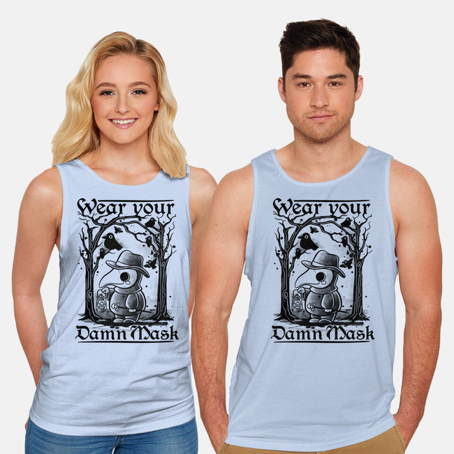 Wear Your Damn Mask-unisex basic tank-NemiMakeit