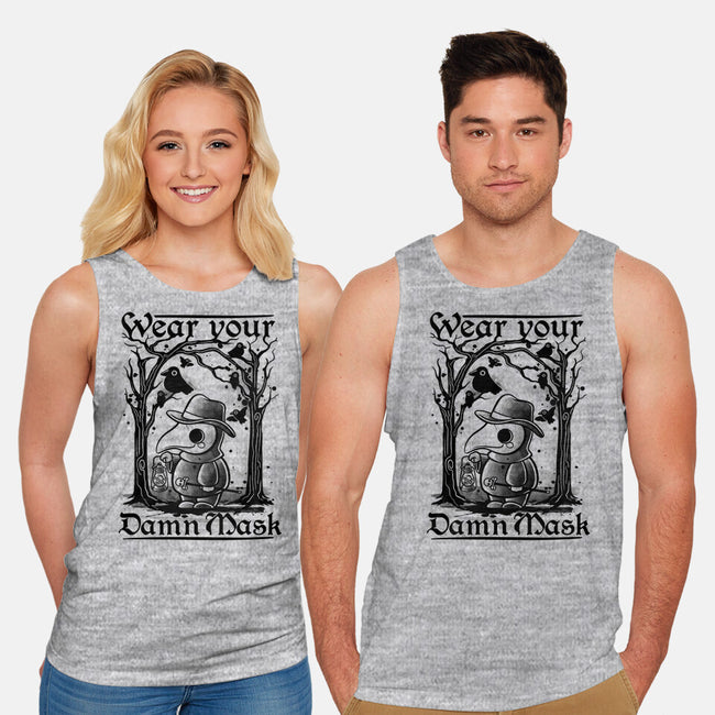 Wear Your Damn Mask-unisex basic tank-NemiMakeit