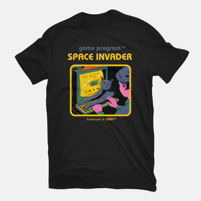 Space Invader-womens fitted tee-Mathiole