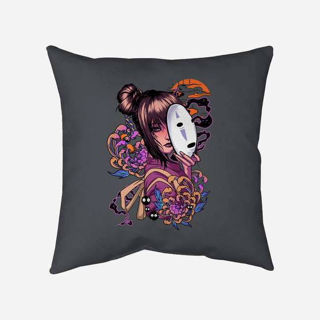 Chihiro Spirit-none removable cover w insert throw pillow-heydale