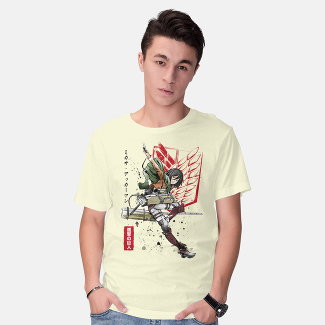 Soldier Mikasa-mens basic tee-DrMonekers