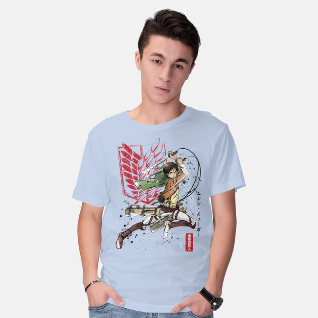 Soldier Eren-mens basic tee-DrMonekers