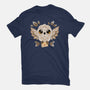 Owl Mail Of Leaves-mens basic tee-NemiMakeit