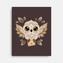 Owl Mail Of Leaves-none stretched canvas-NemiMakeit