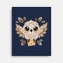 Owl Mail Of Leaves-none stretched canvas-NemiMakeit