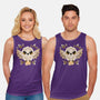 Owl Mail Of Leaves-unisex basic tank-NemiMakeit