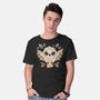 Owl Mail Of Leaves-mens basic tee-NemiMakeit