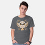 Owl Mail Of Leaves-mens basic tee-NemiMakeit