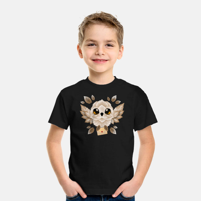 Owl Mail Of Leaves-youth basic tee-NemiMakeit