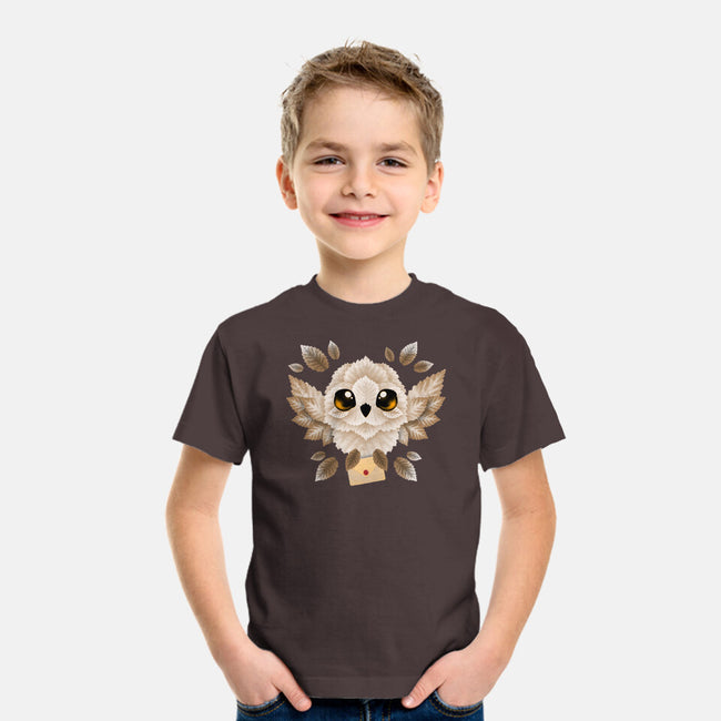 Owl Mail Of Leaves-youth basic tee-NemiMakeit