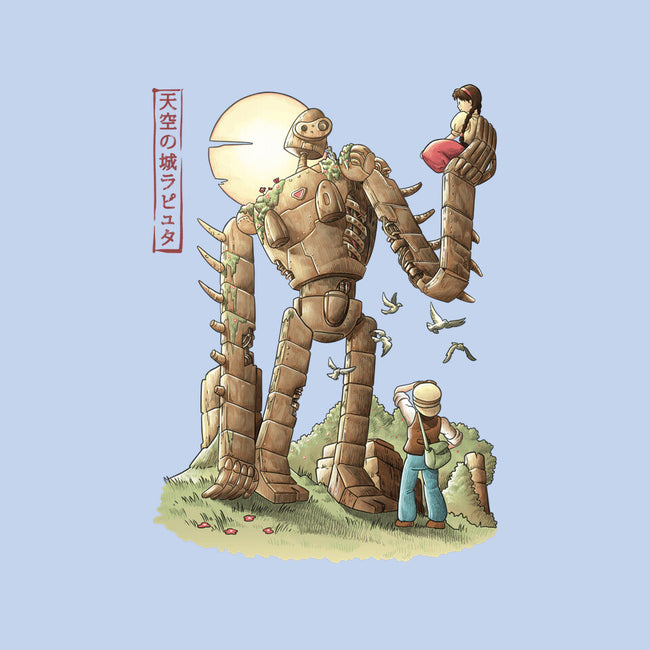 The Robot In The Sky-baby basic onesie-saqman