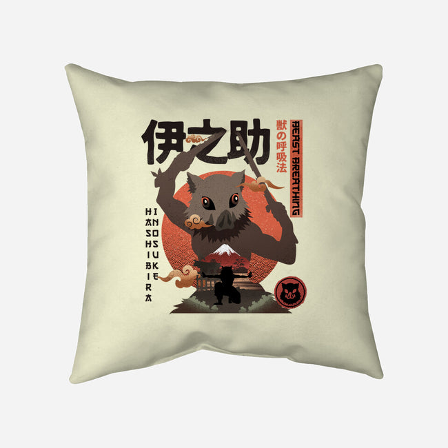 Beast Breathing-none removable cover w insert throw pillow-hirolabs