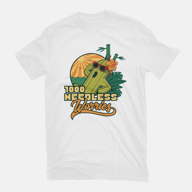 1000 Needless Worries-womens fitted tee-Sergester
