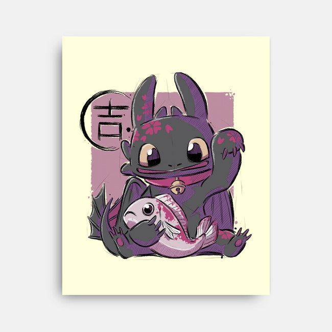 Maneki Toothless-none stretched canvas-xMorfina