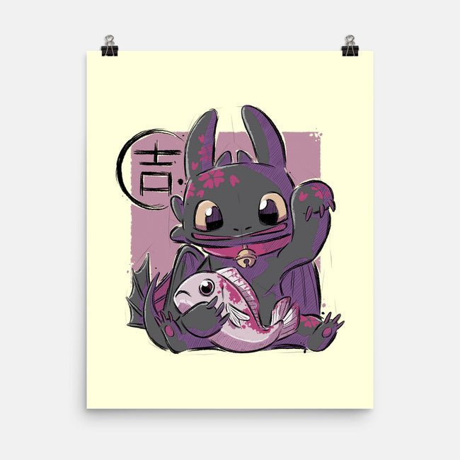 Maneki Toothless-none matte poster-xMorfina