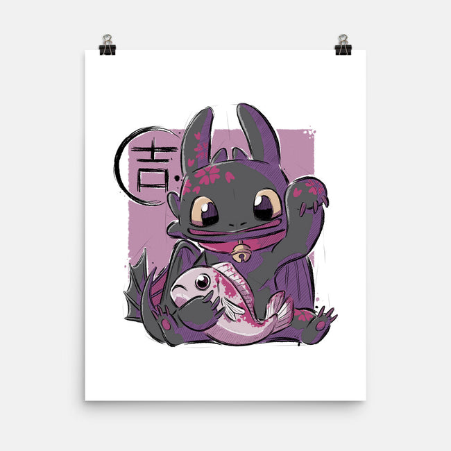 Maneki Toothless-none matte poster-xMorfina