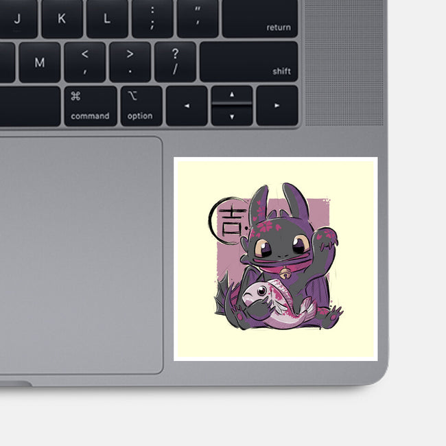 Maneki Toothless-none glossy sticker-xMorfina