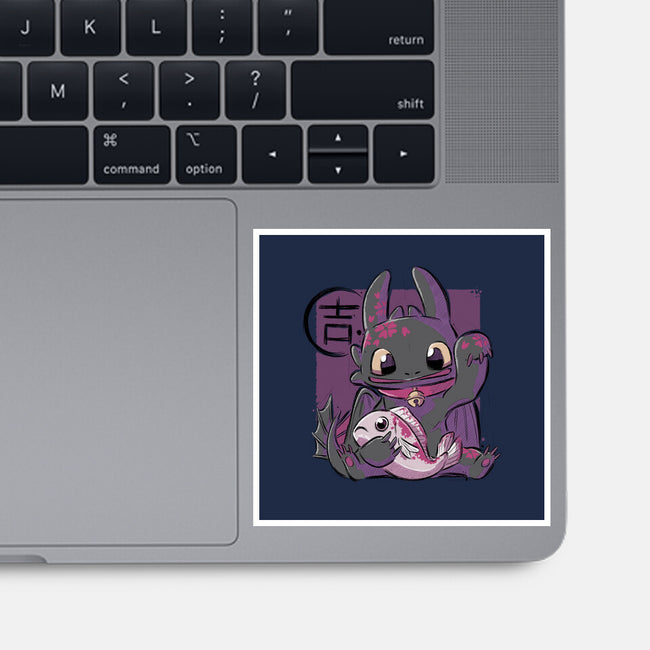 Maneki Toothless-none glossy sticker-xMorfina