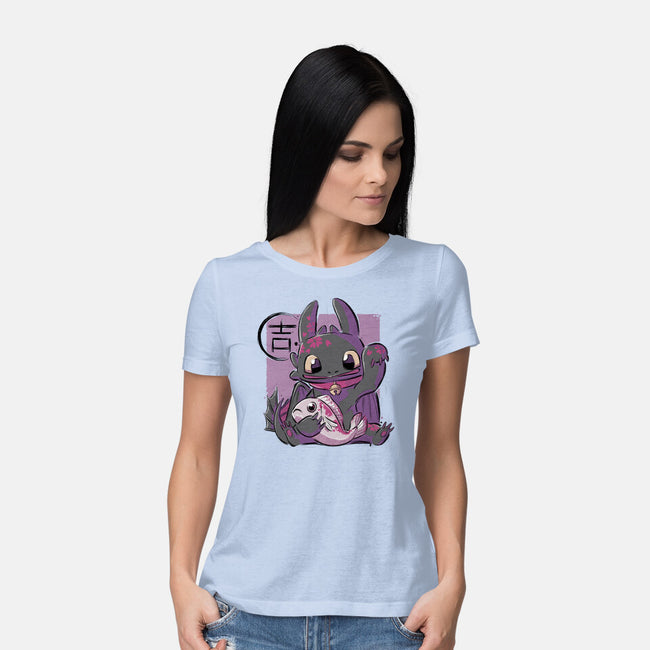 Maneki Toothless-womens basic tee-xMorfina