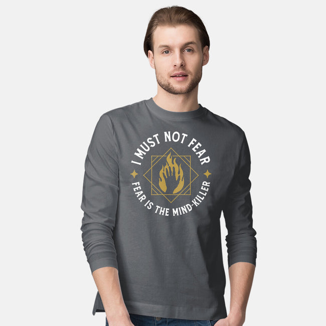 I Must Not Fear-mens long sleeved tee-demonigote