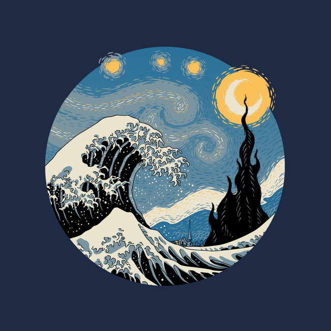 The Great Starry Wave-none adjustable tote-vp021