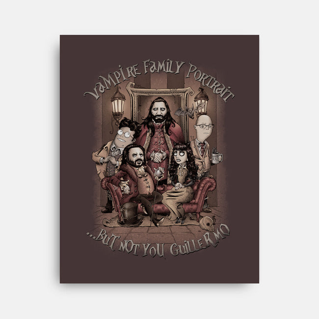 Vampire Family Portrait-none stretched canvas-saqman