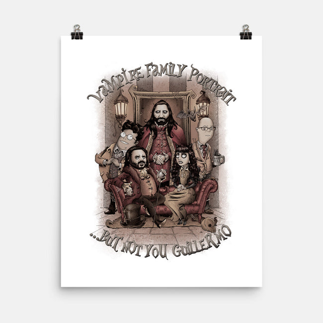 Vampire Family Portrait-none matte poster-saqman