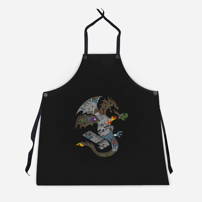 Dungeons in Dragons-unisex kitchen apron-Paul Simic
